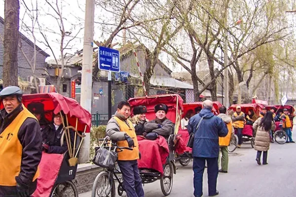 Rickshaw is a traditional form of transport.