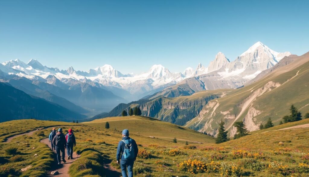 Himalayan range trekking