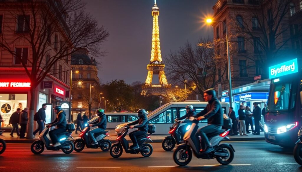 Modern Paris transport