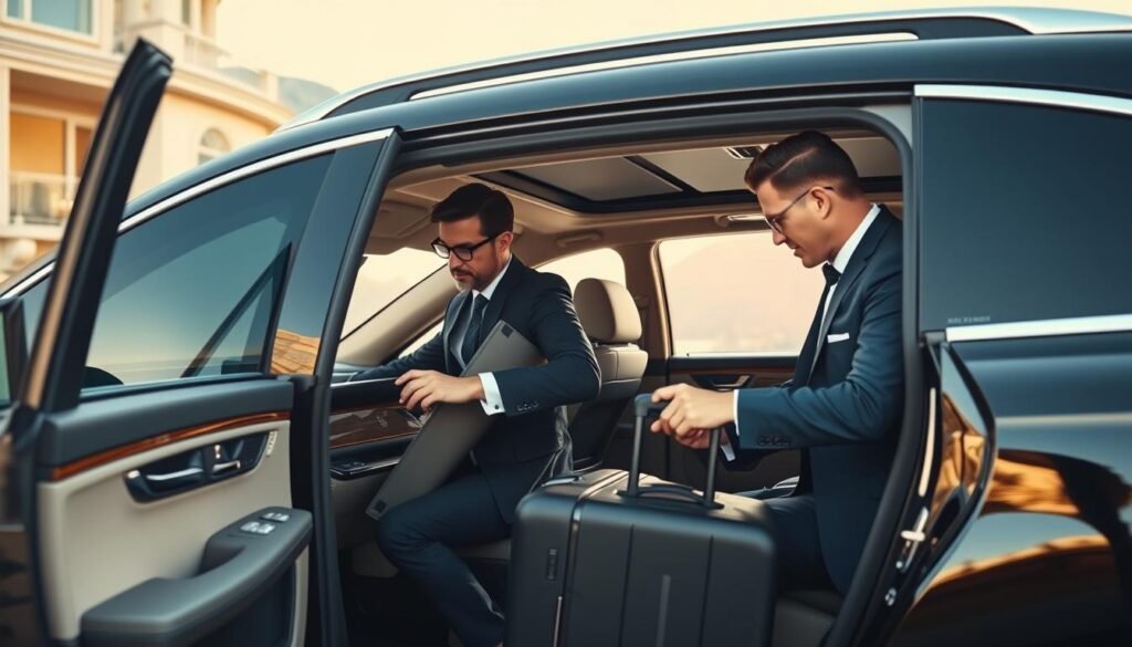 Luxury vehicle with chauffeur and concierge services for road trips in 2025