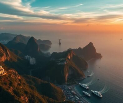 Aerial view of Rio de Janeiro showing Christ the Redeemer, Sugarloaf Mountain, and the stunning coastline - Luxe 10-Day Brazil Itinerary
