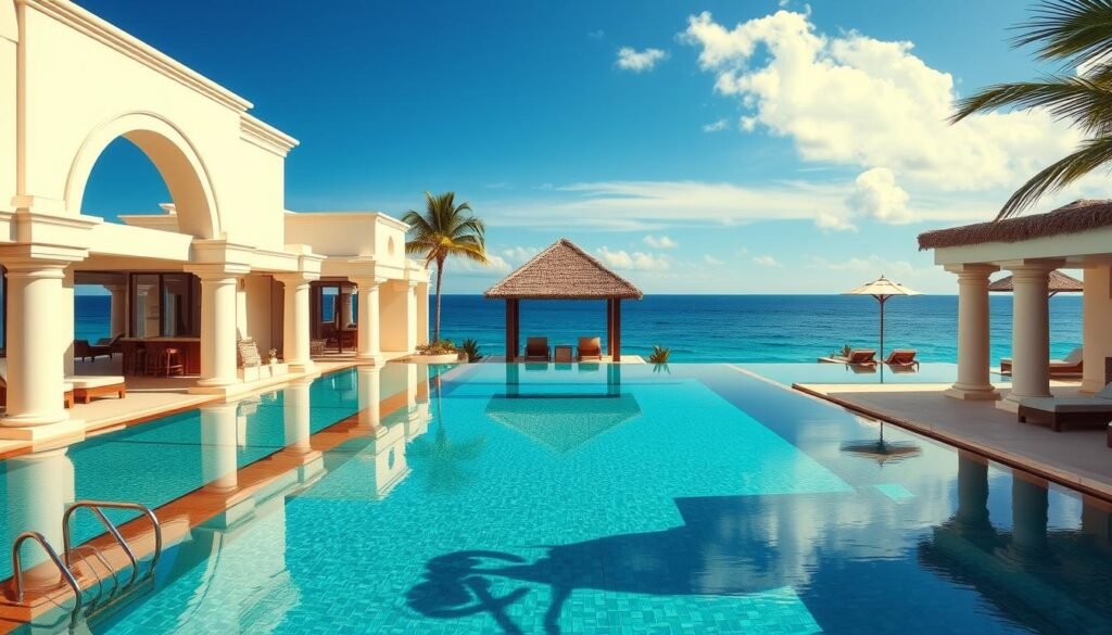Grand Velas Resort in Mexico with infinity pools and ocean views