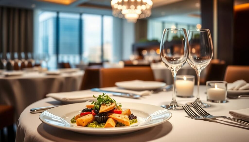 Luxury dining experience at a Michelin-starred restaurant in Las Vegas