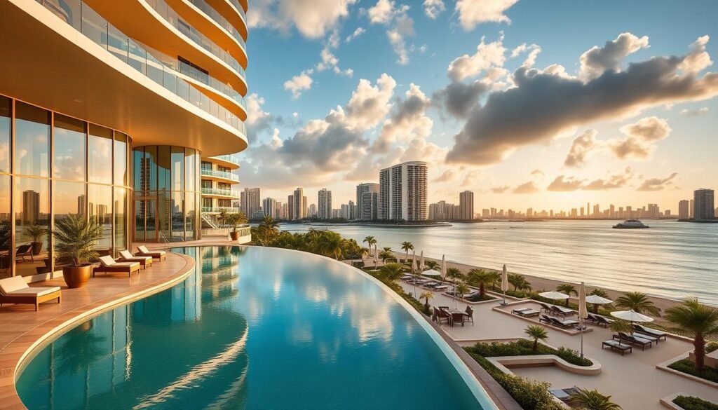 Mandarin Oriental Miami waterfront view and infinity pool