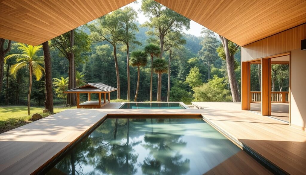 Six Senses Vana retreat in the Himalayan foothills with minimalist design and nature integration