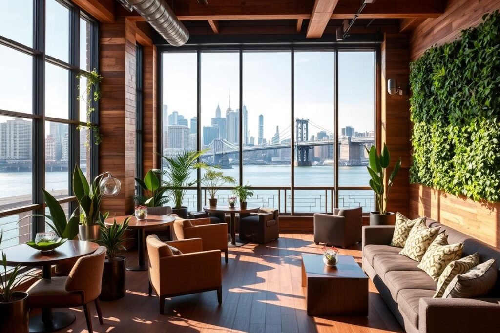 1 Hotel Brooklyn Bridge's sustainable luxury design with Manhattan skyline views