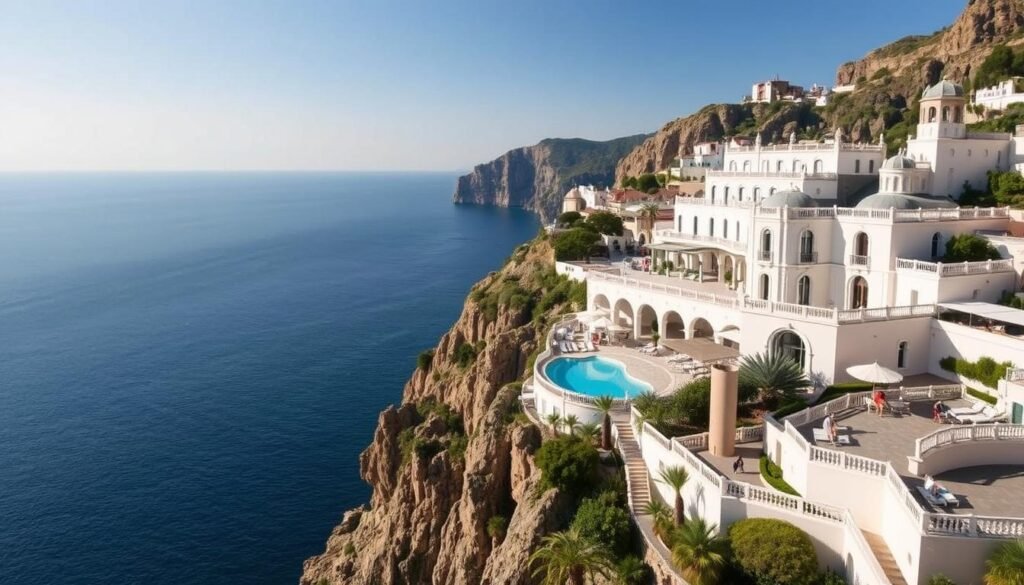 Il San Pietro di Positano's cliffside infinity pool overlooking the Mediterranean