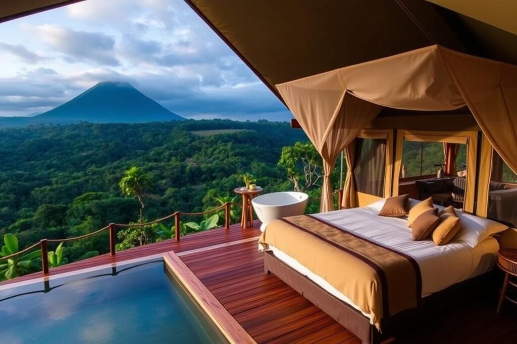 Nayara Tented Camp's luxury safari tents in Costa Rican rainforest