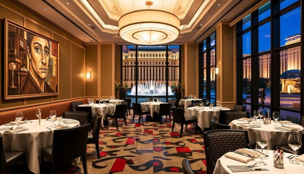 Picasso restaurant art and cuisine at Bellagio