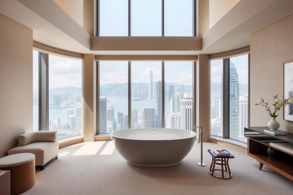 The Upper House Hong Kong's minimalist luxury suite with harbor views