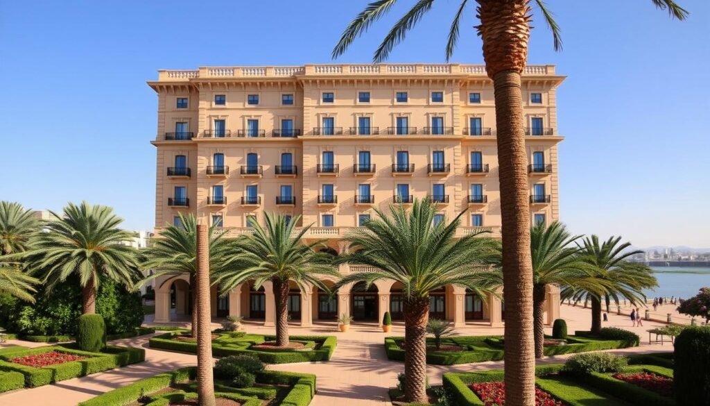Sofitel Winter Palace Luxor in Egypt showing the historic facade and gardens