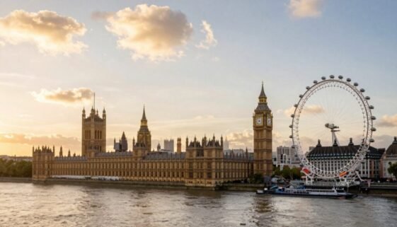 London skyline featuring Big Ben, Westminster Bridge, and the London Eye - perfect starting point for a London 5-Day Luxury-Lite Itinerary